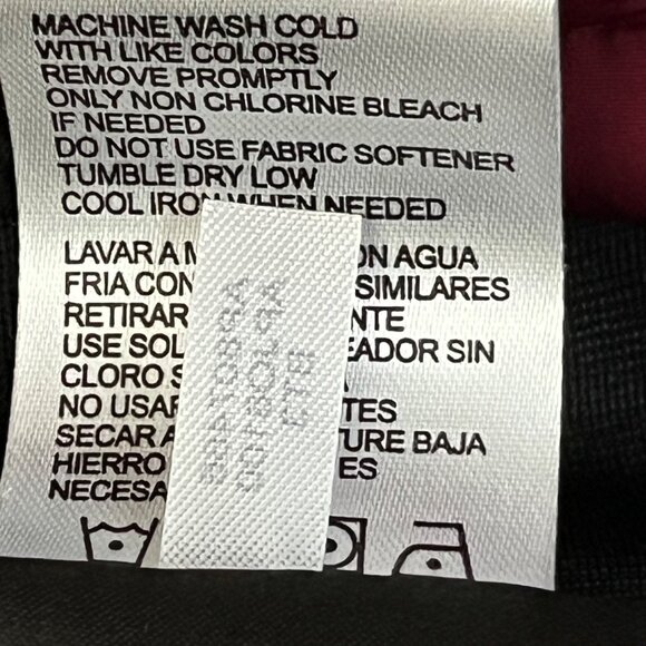 Andrew Marc Womens Puffer Vest Small Burgandy/Black Padded Sleeveless Jacket Zip - Picture 8 of 12